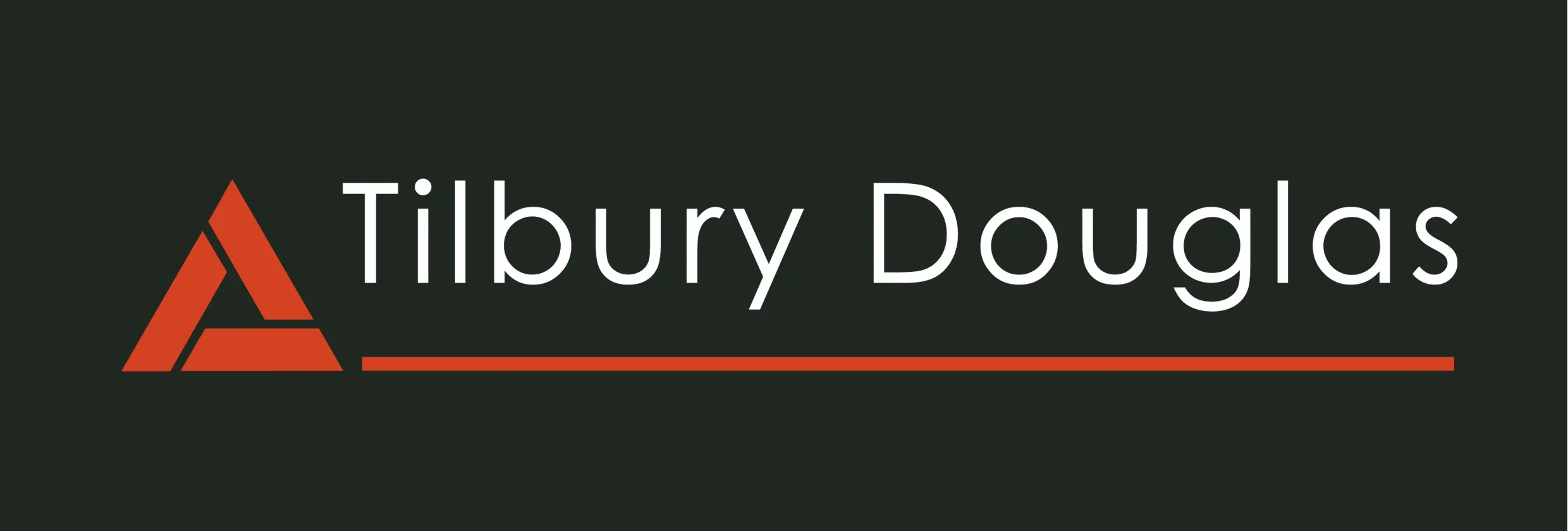 Tilbury Douglas Logo Square Dark Background White Text